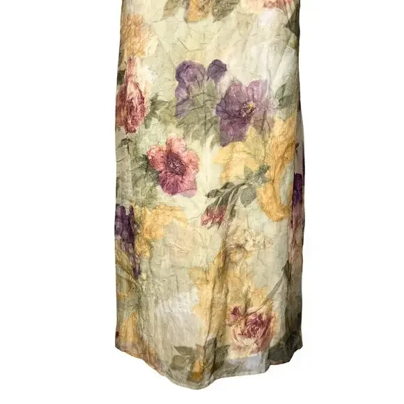 Stephanie Andrews Vintage Floral Maxi Dress Fairycore Cottagecore Size 12 - Picture 3 of 12